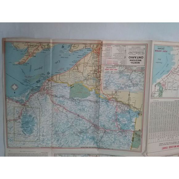 Vintage Texaco Road Map Manitoba Saskatchewan Motor Oil 1968 Ephemera HM Gousha - Picture 9 of 10